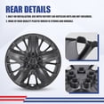 thumbnail image 2 of (Set of 4)18 inch Hubcaps Compatible with 2014-2020 Chevy Impala,Wheel Rim Hub Cap Replacement,Bolt-on Installation,PP Material,Lacquer, 2 of 7