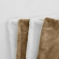 thumbnail image 3 of Elegant Comfort Reversible and Ultra-Plush Flannel Fleece Sherpa Throw- Lightweight Soft and Cozy- All Season Decorative Throw, Perfect for Lounging, 50 x 60 inches, Taupe, 3 of 6