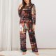 thumbnail image 2 of Fotbe fairy-tale-world-with-delicious-candy Conjunto de Pijama de Manga Larga para Mujer con Estampado, Ropa de Dormir de 2 Piezas, Conjunto de Casa Suave y Cómodo con Bolsillos-Small, 2 of 7