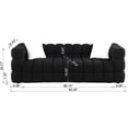 thumbnail image 5 of Holaki 3+2 Living Room Sofa Set, Modern Loveseat and 3 Seat Couch Furniture, Black, 5 of 9