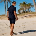 thumbnail image 2 of BVOFAR Men's Outfits 2 Piece Summer Tracksuits Casual Sports Henley Shirt and Shorts Set Drawstring Jogging Gym Workout Outfits with Pockets Navy S, 2 of 7