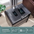 thumbnail image 7 of wow97e Modern Nightstand Set of 2, Bedside Table w/2 Drawers and Charging Station, Curved Profile Design, Mid Century End Table for Bedroom, Living Room, 7 of 7