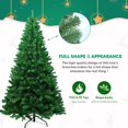 thumbnail image 3 of PAPROOS 8FT Christmas Trees, Artificial Christmas Tree with 1138 Super Lush Branch Tips, Xmas Tree with Sturdy Metal Base for Holiday Decor, Green, 3 of 8
