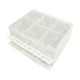 thumbnail image 2 of Caja de almacenamiento impermeable capacidad, pinzas de mármol acrílico, soporte de exhibición, organizador, estuche protector para salón, blanco Sunnimix Almacenamiento de extensiones de pestañas, 2 of 8