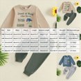 thumbnail image 3 of KPOPLK 2Pcs Boys Clothes Fall Toddler Boys Long Sleeve Pullover Tee Top + Pants Winter Outfit Set Blue Size 12-18 Months, 3 of 4