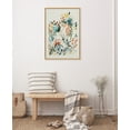 thumbnail image 6 of Kate and Laurel Sylvie Awakening Peach Framed Canvas Wall Art by Sara Berrenson, 23x33 Natural, Vibrant Floral Art for Wall, 6 of 7