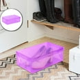 thumbnail image 1 of Dvruxg Shoes Box, Transparent Dust-Proof Stackable Drawer Shoes Storage Box Container Organizer, Purple, 1 of 5