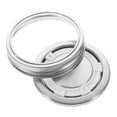 thumbnail image 5 of MLINS Stainless Steel Mason Jar Lid Reusable Canning Lid Jar Covers Leak Proof Metal Cap Replacement For Regular Mouth Size Jar, 5 of 8
