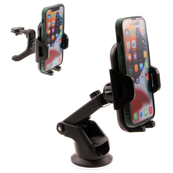 Windshield Car Mount for Samsung Galaxy A55/A35/A25 5G - Air Vent Phone Holder Glass Cradle Suction Stand