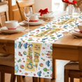 thumbnail image 5 of Children's Day Table Runner 70 Inches, Car Tree Stars Cartoon Modern Art Bed Runner Dresser Scarves Tabletop for Indoor Outdoor Parties/Ceremony/Banquet, 13" x 70", 5 of 9