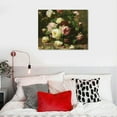 thumbnail image 5 of COMIO  Floral Framed Wall Art, Red Roses Bathroom Art Decor Aesthetic,Canvas Art, Farmhouse Vintage Wall Decor for Bedroom Living Room, Office Still Life Paintings Gifts, 5 of 5
