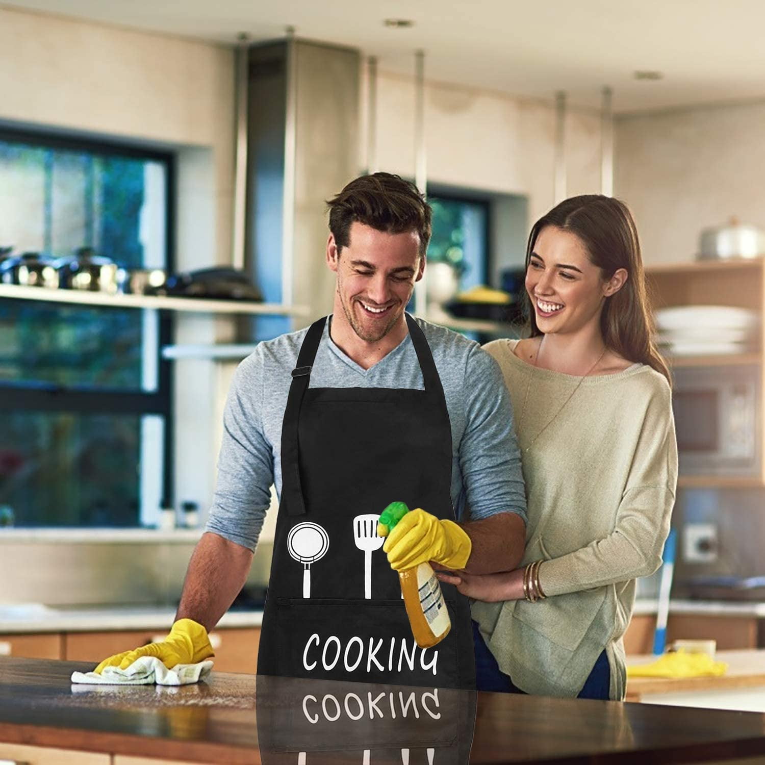 Lot De 2 Tabliers Pour Enfants Avec Bretelles Et Poches Réglables, Imperméables Et Lavables, Pour La Cuisine, La Pâtisserie, La P,g - Maison