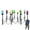 multicoloured, variant on Christmas Pathway Lights Outdoor Christmas Marker Stake Lights with 12 Clear Multicolored LED Bulbs, 6.56 Ft Christmas Yard Lights for Outside Xmas Walkway Driveway Lawn Decor