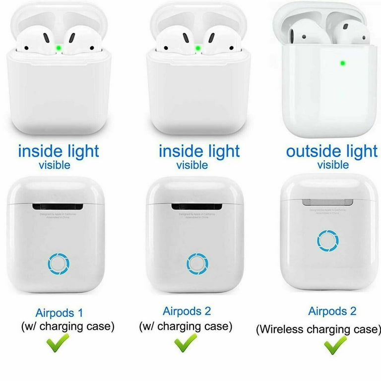 YouLoveIt AirPods Case Cover Airpods Silicone Case Soft Silicone Protective Cover with Keychain for Women Men Compatible with Apple AirPods 3rd 2nd