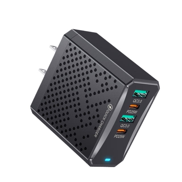 Total 100W 4 Port USB QC3.0 PD Charger Type C USB Mobile Phones Charger Quick Charge Adapter