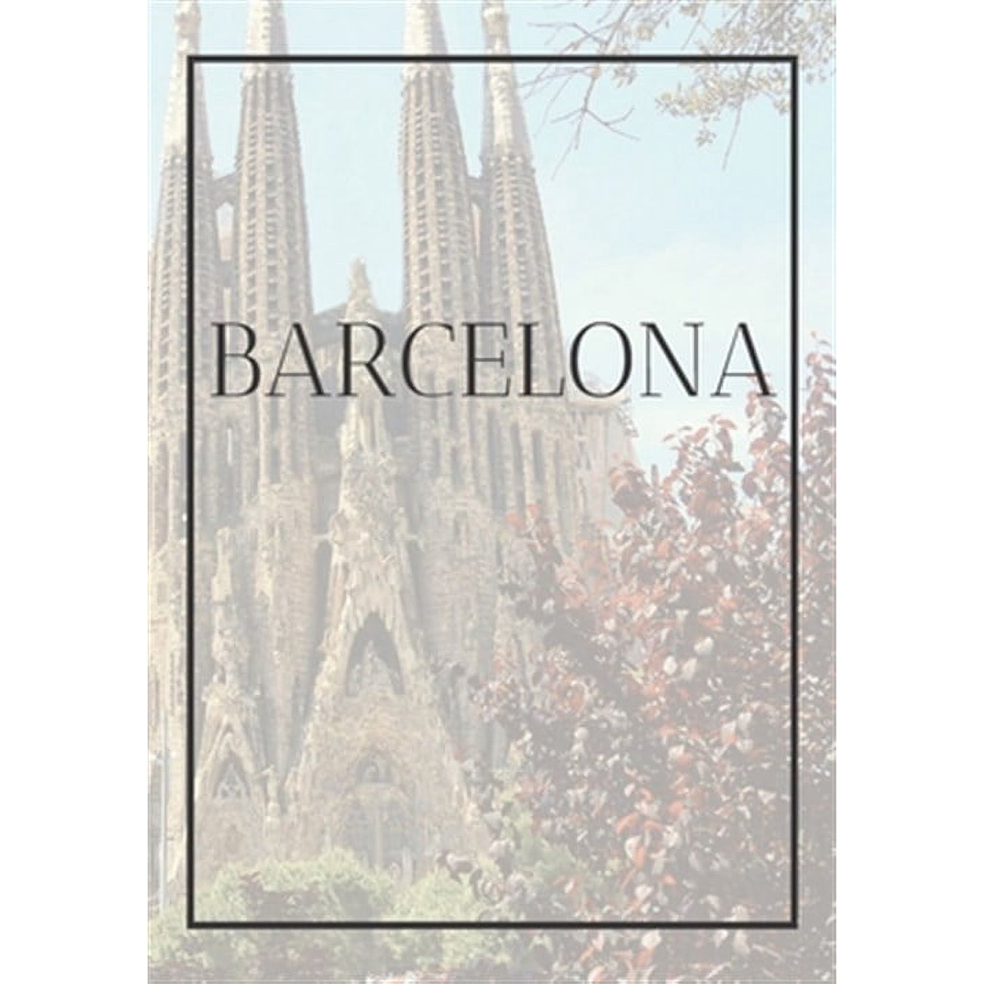 Spain: Barcelona: A decorative book for coffee tables end tables bookshelves and interior design styling: Stack Spain city books to add decor to any room. Faded skyline effect cover: Ideal for your