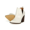 thumbnail image 4 of Side Split Pointy Toe Chunky Stacked Heel Bootie 20390, 4 of 6