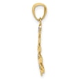 thumbnail image 2 of 14k Yellow with White Rhodium Two-tone Gold Christmas Tree Pendant, 2 of 4