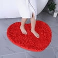 thumbnail image 4 of COM1950s Heart Shaped Doormat, Soft Absorbent Rug with Non-Slip Backing for Bathroom and Entryway, Available in Multiple Colors (20x16 Inches), 4 of 7