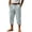 Mint Green_0415N&21, variant on Striped Linen Pants Elastic Waist Wide Leg Capri Pants Men Lightweight Big and Tall Summer Beach Vacation Men’s Lounge Pants with Pockets Green XXXL