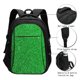 thumbnail image 3 of Balery Green Sparkling Shiny Mochila con carga USB para hombre y mujer - Mochila impermeable y antirrobo para portátil con puerto USB para viajes, trabajo, estudios y universidad, 3 of 7