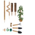 thumbnail image 1 of FOAUUH 39.3 inch & 19.6 inch Moss Pole for Plant Monstera Plant Support Plant Pole for Indoor Climbing Plants, Coco Coir Pole Monstera for Potted Plant Grow Upwards, 1 of 5