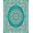 Turquoise, Pattern 1, variant on ODIKA 2x3 Machine Washable Non-Slip Area Rug, Stylized Wave Border Motif with Smooth Flowing Lines and Layered Accents High Traffic Rug, Teal, 571276