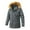 Grey, variant on Men's Solid Color Hooded Jacket for Autumn and Winter - Comfortable Warm and Loose-Fit Design with Pockets