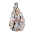thumbnail image 1 of Mujeres Hombres Bolso bandolera floral con bolsillo con cremallera Mochila Bolso bandolera Eccomum Bolso bandolera, 1 of 7