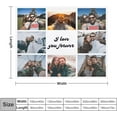 thumbnail image 4 of Fathers Day Personalised Gifts from Daughter Son-Custom Blanket with Photo Text-Customised Blankets-Multiple Colors Sizes Soft Flannel Blankets-Gifts for Dad Mum Grandma Grandfather, 4 of 6