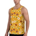thumbnail image 2 of Gukieu Bees And Ladybug Print Men's Quick Dry Fitness Vest, Round Neck Sleeveless Fitness Bodybuilding Top-Large, 2 of 7