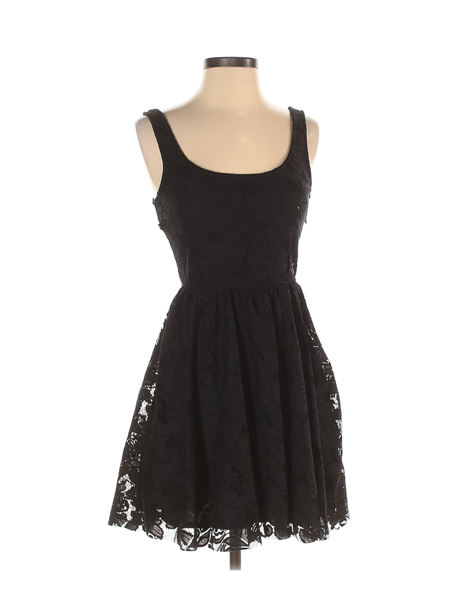 zara trf black dress