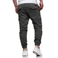 thumbnail image 3 of Resicozy Men's Hiking Cargo Pants Joggers Slim Fit Stretch Lightweight Casual Work Pants with Pockets Elastic Drawstring Waist Dark Gray M, 3 of 5