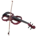 thumbnail image 4 of Instrument de Violon Électrique, Violon Électronique Rouge Vin Ensemble Portable Réglable pour Débutant pour Adulte pour Enfant, 4 of 8