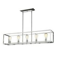 thumbnail image 4 of Golden Lighting Wesson 5-light Island Light in Chrome, 4 of 7