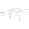 thumbnail image 6 of IdealBase 14" Foldable Queen Bed Frame – Heavy Duty Metal Platform, Box Spring Replacement, 6 of 17