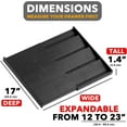 thumbnail image 3 of SpaceAid Bamboo Spice Drawer Organizer, Expandable, from 12" to 23" Wide (Need 3" Deep Drawer, Jars Not Included), Black, 3 of 7