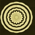 thumbnail image 1 of Ahgly Company Machine Washable Indoor Square Transitional Metallic Gold Area Rugs, 6' Square, 1 of 7