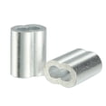 thumbnail image 1 of Unique Bargains 1.2mm Cable Wire Rope Aluminum Sleeves Clip Crimping Loop 50pcs, 1 of 1