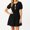 Black, variant on Sentmoon Maxi Dresses for Women 2026 Semi Formal Dresses for Women Crew Neck Short Sleeve Classy Bow Stretchy Womens Dresses Beach Essentials for Women for Going Out Summer