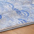 thumbnail image 5 of Addison Rugs Dream Shag Premium Machine Washable Transitional Shells Blue Runner Rug, 2'3" x 7'6", 5 of 8