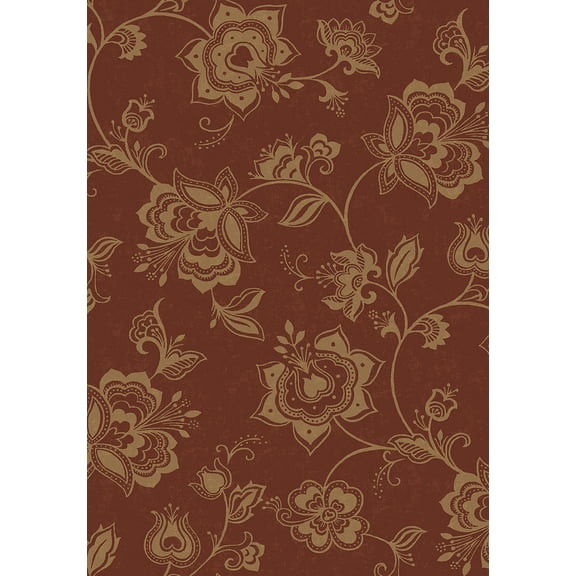 Milliken Top 30 Area Rug Graceful Cinnbar All-Over Persian 7' 8" x 10' 9" Rectangle