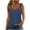 Navy, variant on Njagoc3 Womens Double Strap Sleeveless T-Shirt - Soft Relaxed Fit Tank Top, Breathable Cotton Blend Casual Summer Tee