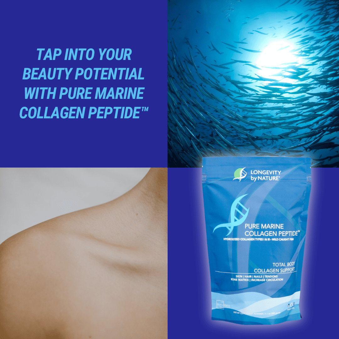 Longevity By Nature Marine Collagen Peptides Powder, Hydrolyzed Collagen Supplement, 7.1 Oz, 1 Each