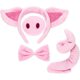 thumbnail image 1 of Conjunto de disfraz de cerdo, orejas de cerdo, cola de nariz y pajarita, disfraz de cerdo rosa, accesorios para fiestas de Halloween, celebraciones de Halloween, fiestas de disfraces, juegos de d, 1 of 5