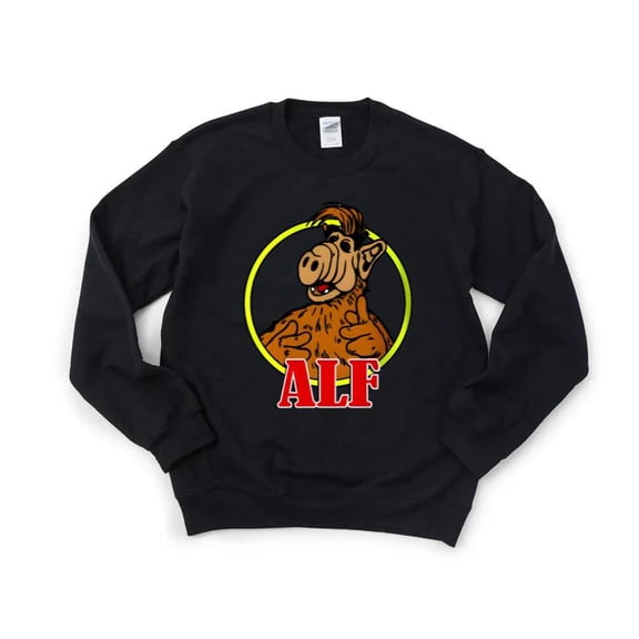 ALF TV Comedy Cartoon Cereal Monster 80s Alien Puppet Funny Retro Box Sweatshirt, for men & women, up to size 5XL