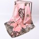thumbnail image 3 of Bufanda de seda para mujer, imitación de seda, cuadrada, con estampado europeo y americano, cadena de leopardo, chal de satén, 3 of 5