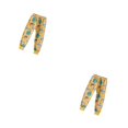 thumbnail image 3 of Qarigey Pantalones cálidos gruesos a prueba de viento calzoncillos largos transpirables para niños pantalones de casa ropa interior térmica Amarillo 100cm 2piezas, 3 of 6