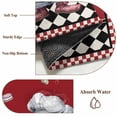 thumbnail image 6 of Red Vintage Gnomes Round Area Rug 7Ft Washable Circle Rugs for Dorm Laundry Room, Black Checkered Retro Art Non-Slip Carpet Floor Mats Indoor Outdoor Carpet Runner Aesthetic Home Decor, 6 of 8