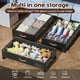 thumbnail image 3 of Under Bed Storage Tsinglax, paquete de 2 unidades, 66 L, con ruedas, gris oscuro, 3 of 8